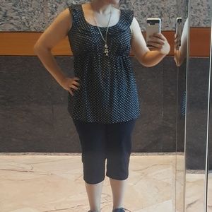 Motherhood polka-dot top